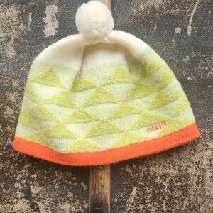 Pistil Kids' Cream and Orange Beanie